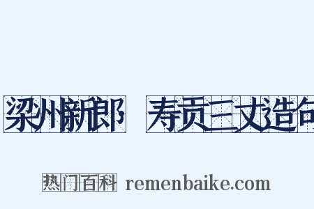 梁州新郎·寿贡三丈造句是什么意思的图片